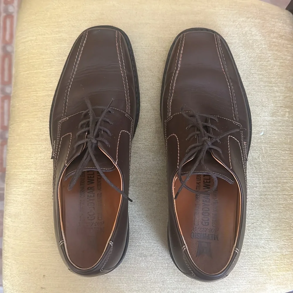 Mephisto Goodyear Welt Shoes Men's Size 10 Brown Casual Derby Oxford